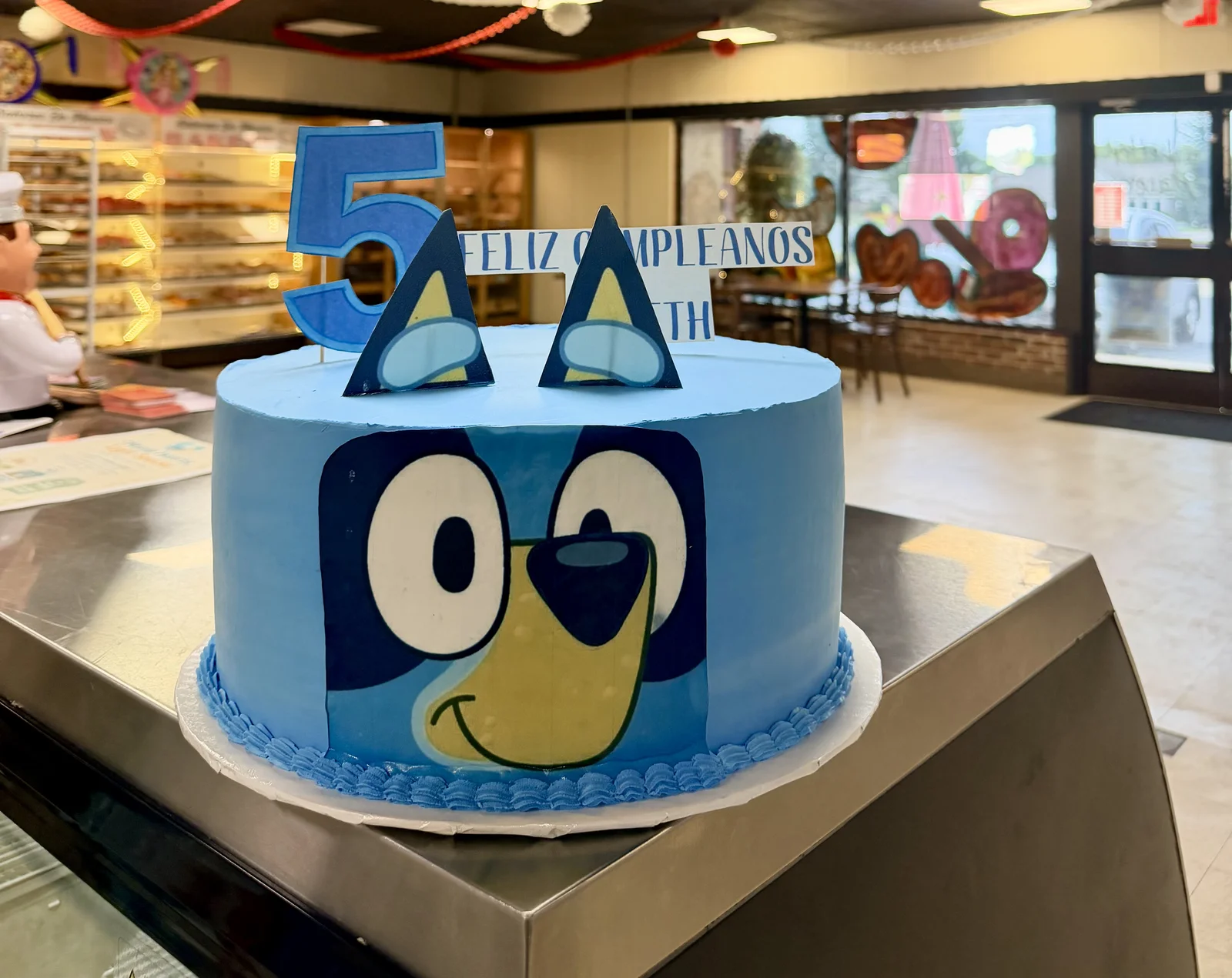 Custom decorated celebration cake