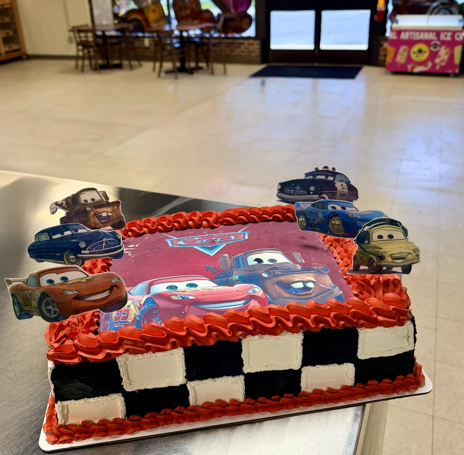 Custom frosted special event cake