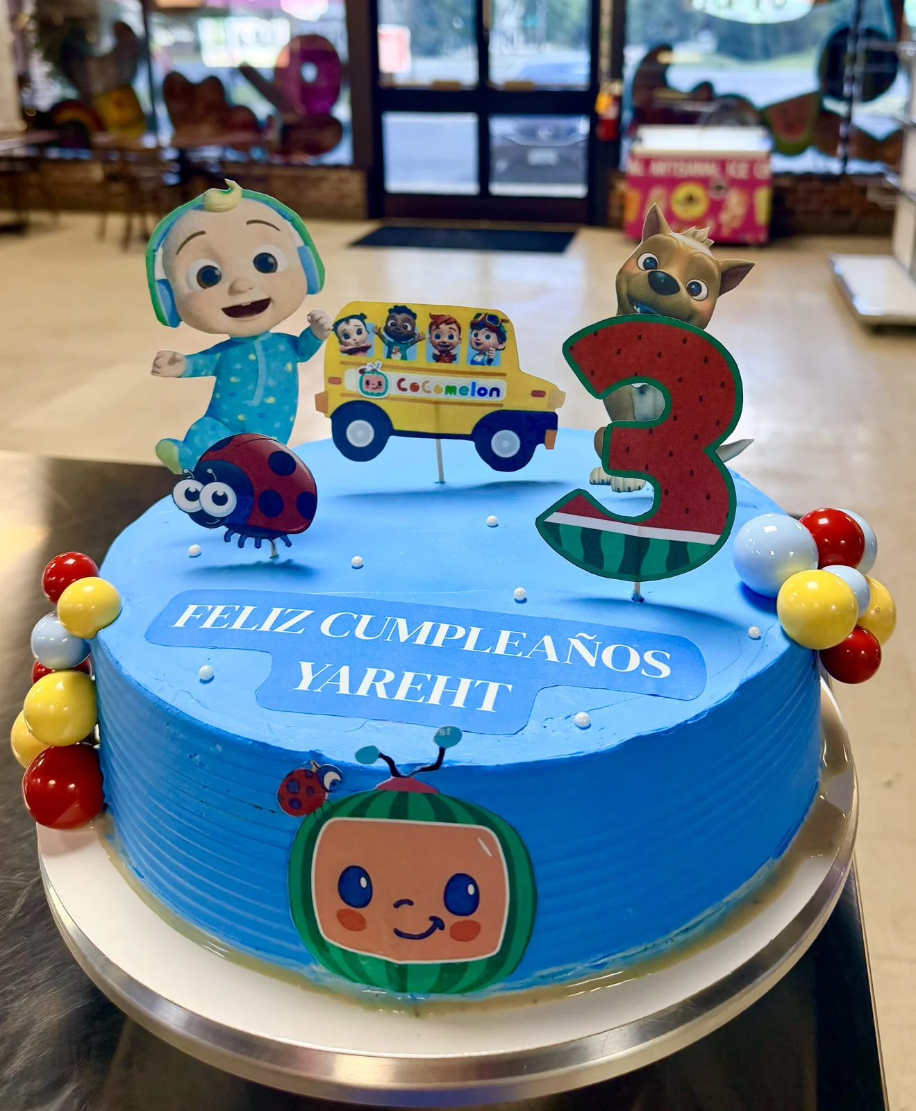 Custom birthday cake design