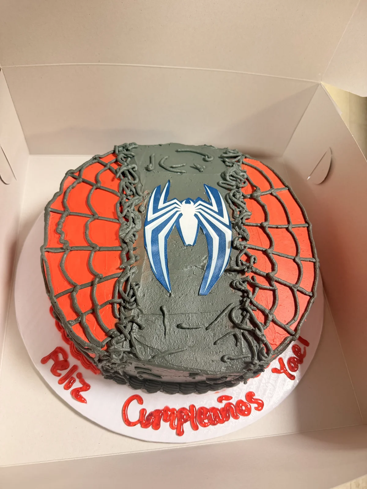 Spiderman Birthday Cake