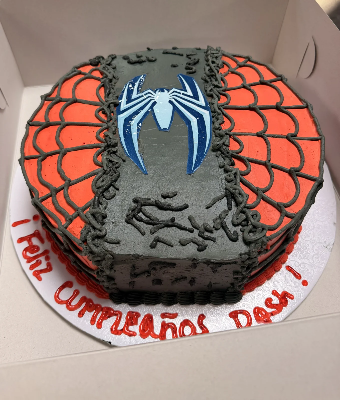 Custom Spiderman Cake